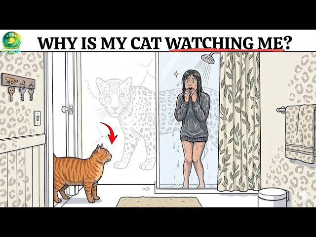 Why does your cat like to watch you shower? |Cat Behavior Problems | Pet Behavior