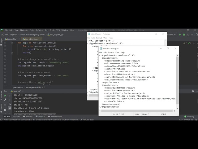 Lesson 45 lxml objectify PART I.  Python Programming.