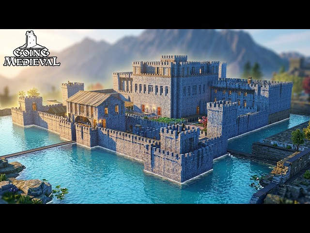 EPIC Medieval Fortress Build - Going Medieval Full Series