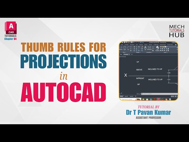 Thumb Rules for Projections | AutoCAD Tutorials | Chapter 04 | Mech Tutorials Hub