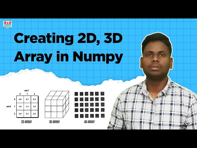 Create 2D and 3D Arrays in NumPy | Python Tutorial for Beginners