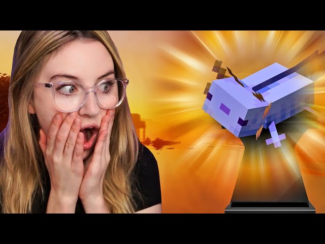 I found the RAREST axolotl in Minecraft survival (0.08% chance)
