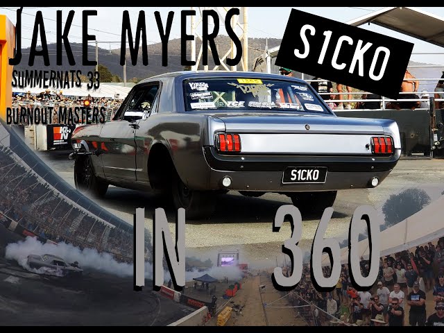 Jake Myers S1CKO Summernats 33 Burnout Masters | 360 Video
