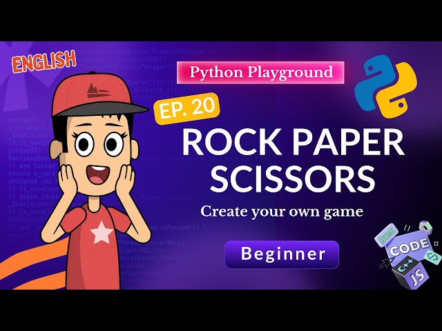 Build Rock Paper Scissors in Python | Beginner Game Project | Ep. 20  #Python #PythonForBeginners