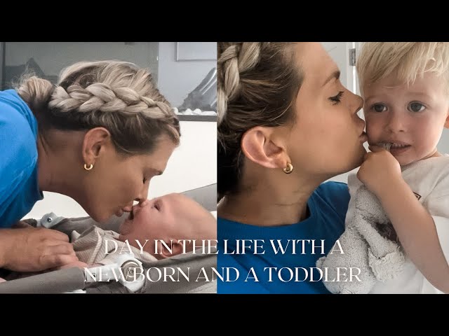 Day in the life vlog with a newborn and a toddler | Two under two