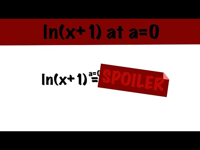 Power series of ln(x+1)