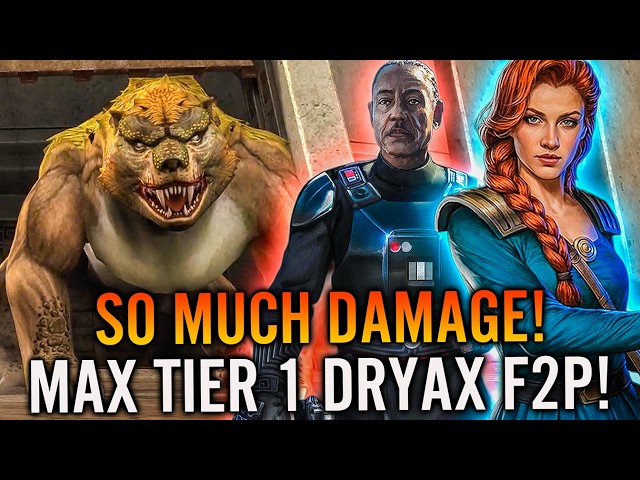 BEST Mara Jade Coliseum Team to MAX Tier 1 of Dryax + Tier 3 P2W Strategy - Moff Gideon Sleeper MVP?