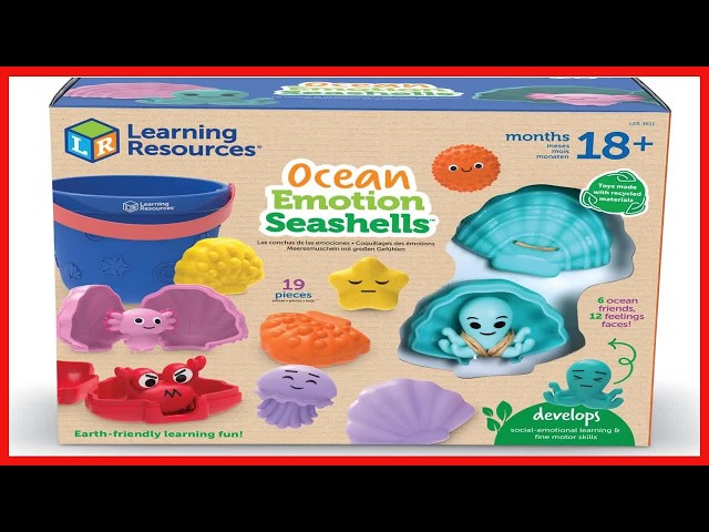 Learning Resources Ocean Emotion Seashells: Boost Social-Emotional Skills Through Play