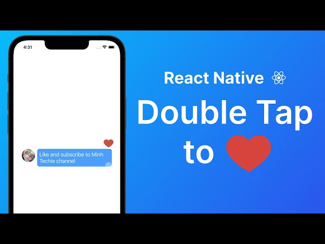 Double Tap to Heart Animation - React Native