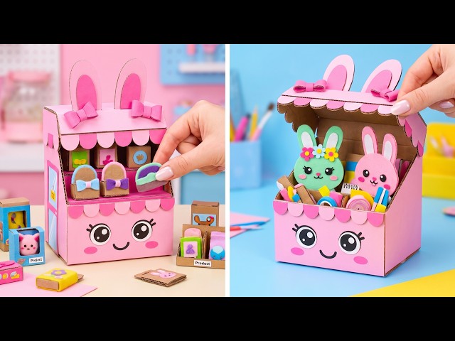 AMAZING Cardboard Houses and DIY Projects with Pinky💖🏠