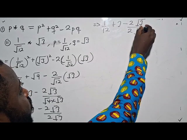 Binary Operations Involving Surds & Truth Sets