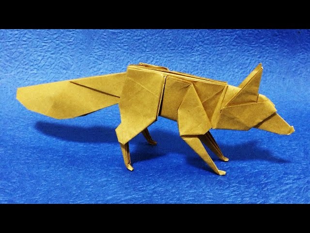 【折り紙】　キツネ　【折り方】　origami fox tutorial