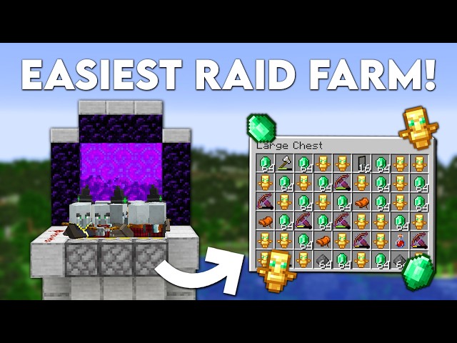 Minecraft 26.2 Easy RAID Farm Tutorial (No Vexes)