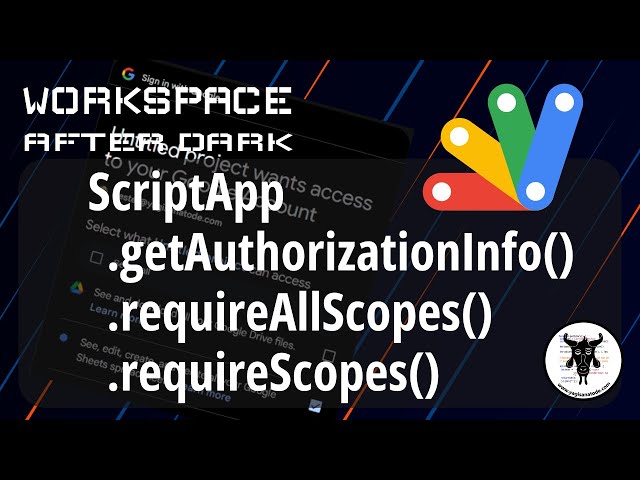 A First Look at Granular OAuth permissions in Google Apps Script