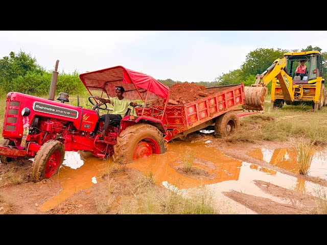 JCB 3dx Xpert Machine Loading Mud Tractor's | Mahindra Tractor And New Holland Tractor Trolley #jcb