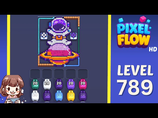 Pixel Flow Level 789 Solution Walkthrough