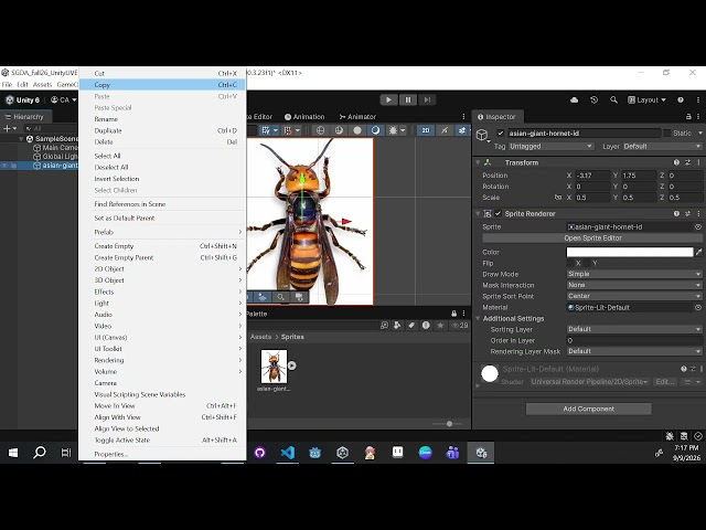 SGDA F26 - Intro to Unity Workshop