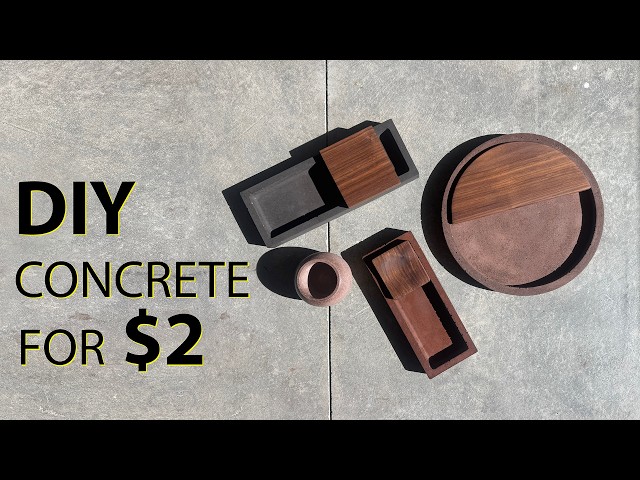 Easy and Cheap Concrete DIYs