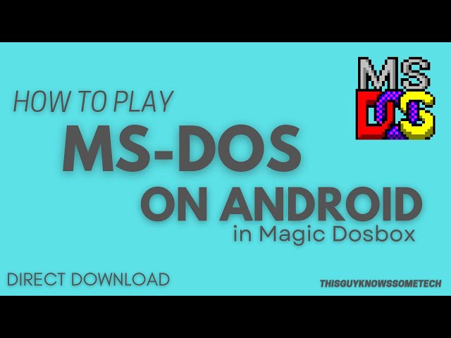 How to Play DOS Games on Android | ThisGuyKnowsSomeTech | Primebook WiFi | #dangerousdave #tgkst