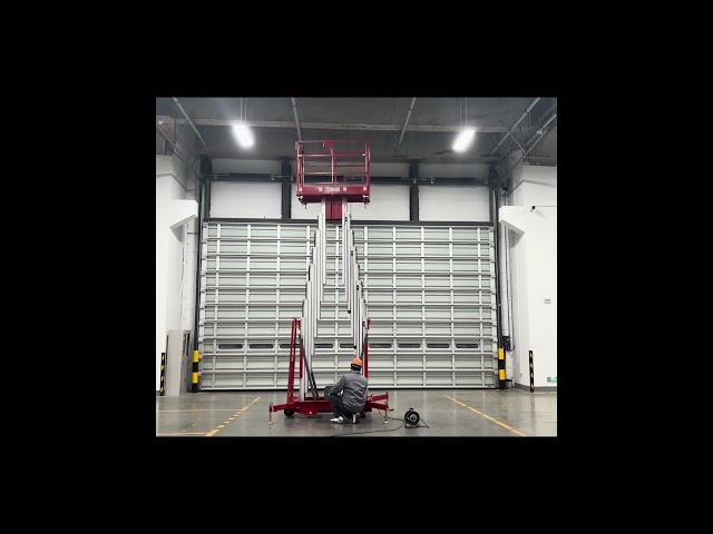 Double Mast Manual Pushing Vertical Lift   CHENLIFT #automobile #verticallift #lifting #lifter