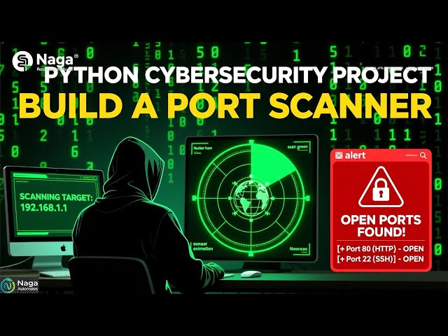 Build a Port Scanner in Python (Cybersecurity & Networking Project) #cybersecurity  #python