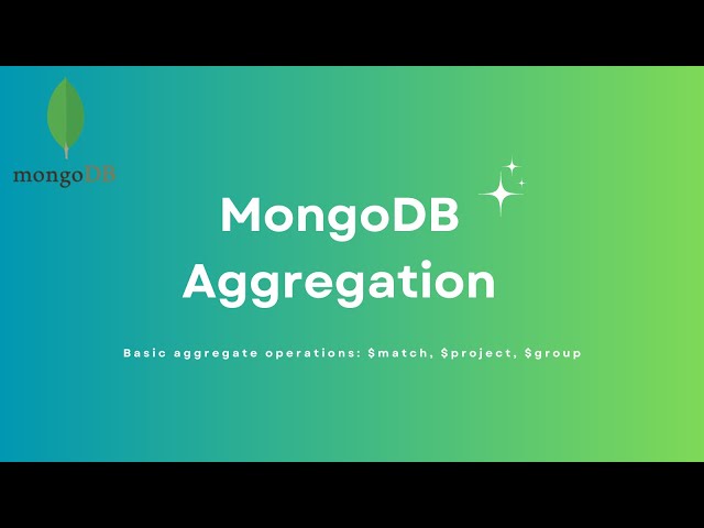 MongoDB Aggregation pipeline | $match, $project, $group