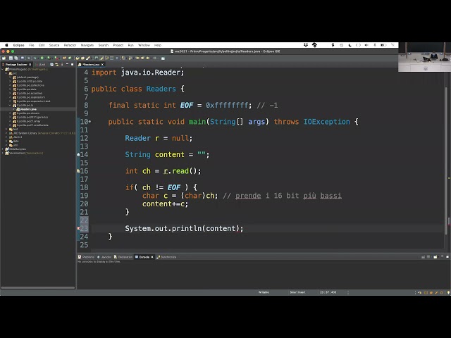 PO 2021  - Lezione del 6 Maggio - Input/Output