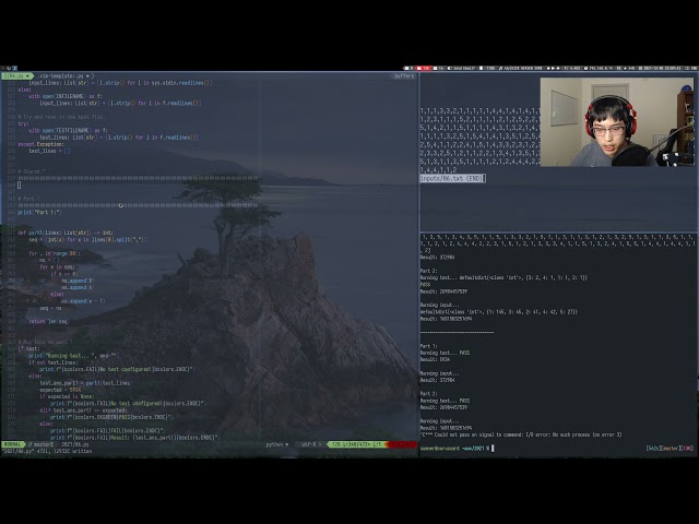 Advent of Code 2021 - Day 6 | Python (122*, 175**)