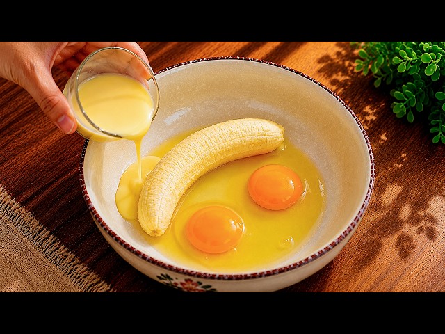 If you have 1 banana and 2 eggs, make this 5 minutes recipe for breakfast! Simple and very Tasty!
