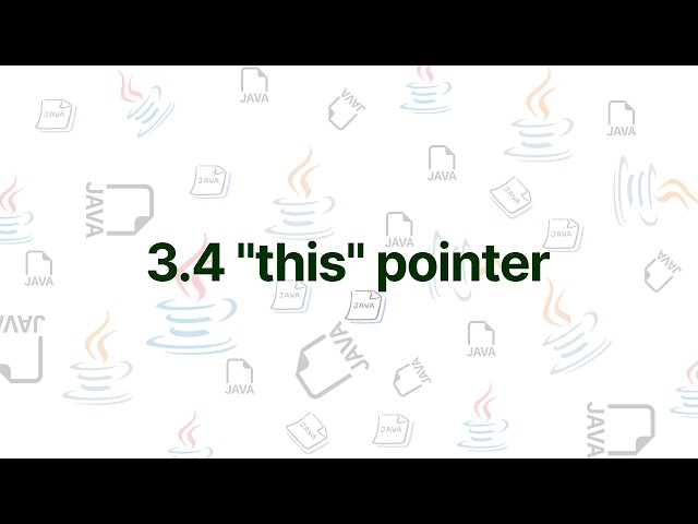 CMP 175 Java Unit 3.4 | this Pointer Explained