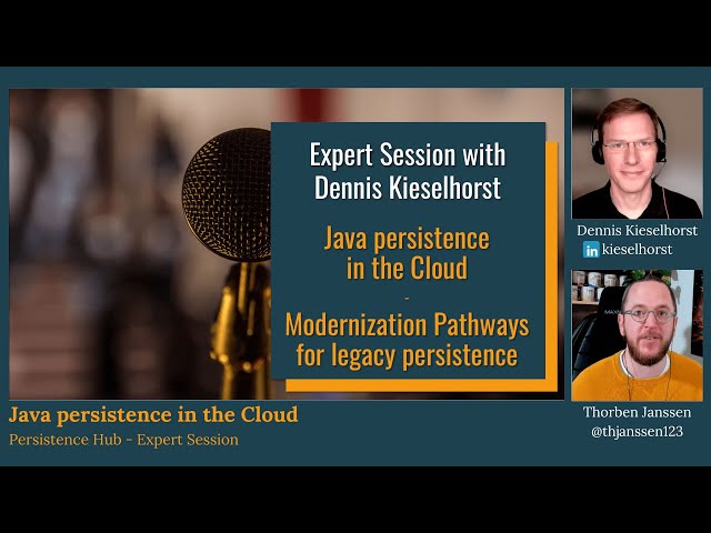 Expert Session: Java persistence in the Cloud with Dennis Kieselhorst