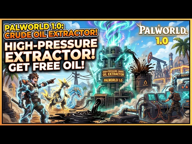 How To Setup High Pressure Crude Oil Extractor in Palworld 1.0