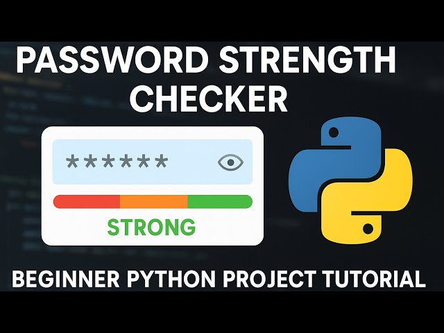 Password Strength Checker in Python | Beginner Python Project Tutorial