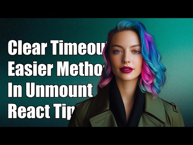 Better way to clearTimeout in componentWillUnmount