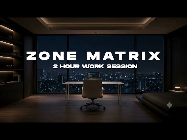 ZONE MATRIX Vol. 2 — Deep Focus Music for Coding & Complex Work (2-Hour Binaural Ambient)