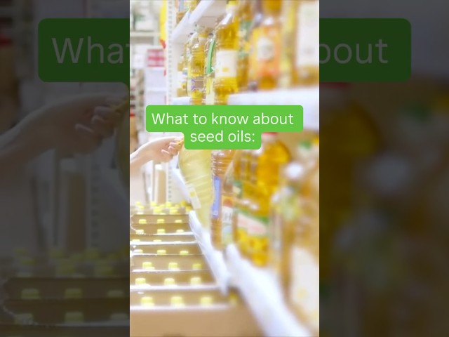 Seed oils explained.