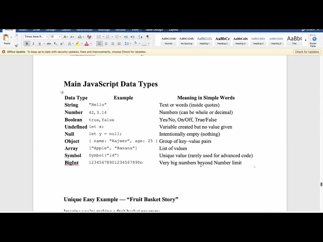 06 | JavaScript Data Types | By Rajeev