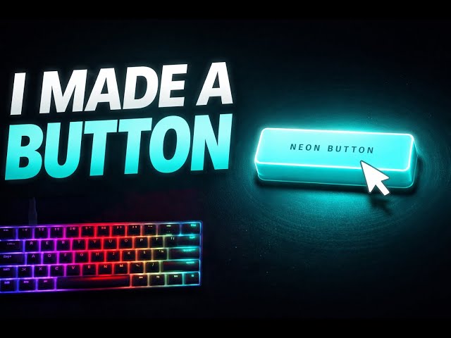 ASMR Programming - Neon Glowing Button | HTML CSS (No Talking)
