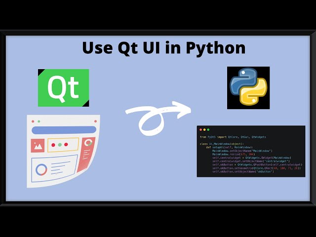 How to use UI from Qt in Python? Quick Tutorial | PyQt | Qt Designer | Create native UI for Python