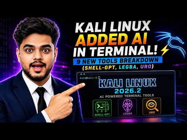 Kali Linux Added AI in Terminal! ⚡ 9 New Tools Breakdown (Shell-GPT, Legba, Uro)