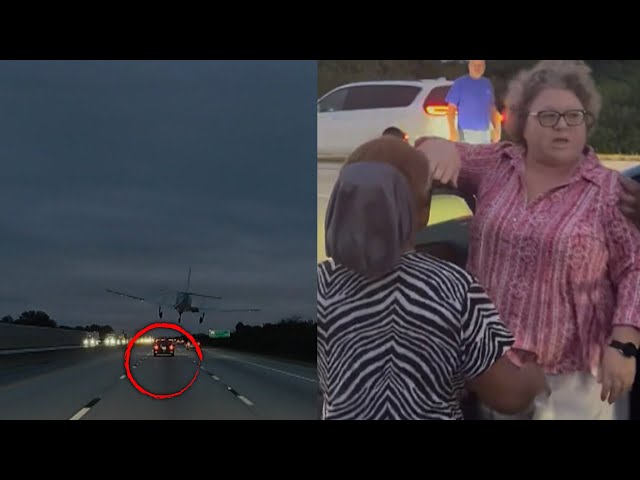 Video Captures Moment Plane Lands On Car On Florida Highway