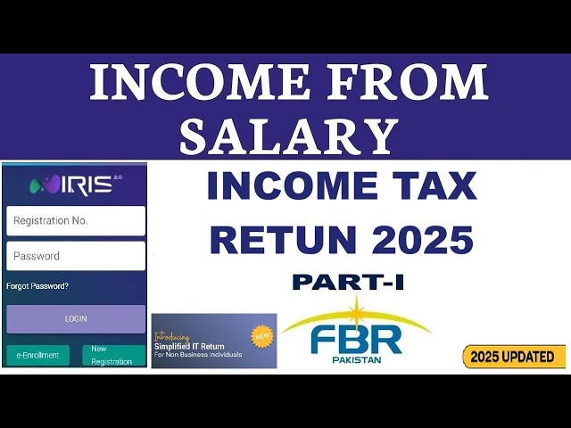 FBR Income Tax Return Filling 2025 (Part-I) | Tax Return 2025 | Salary Person Tax Return 2025 | FBR