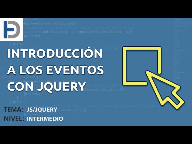 Introducción a los eventos en jQuery