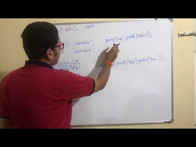 Interview question on array and pointers