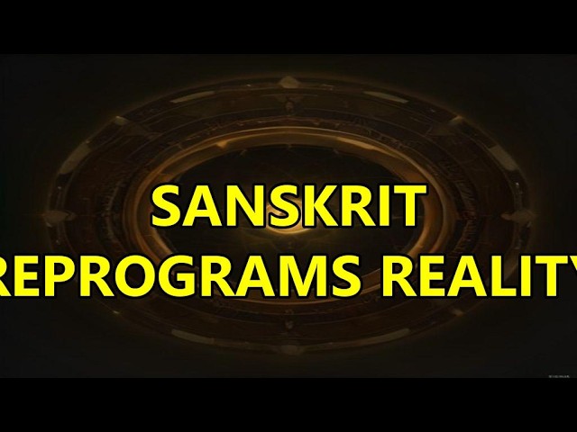 The Sanskrit Code: How Ancient Sounds Reprogram Reality
