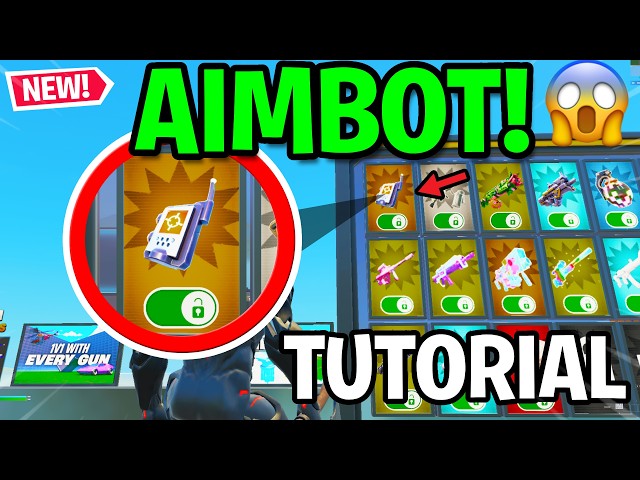 Fortnite 1v1 With Every Gun: How To GET AIMBOT! (Full Guide)