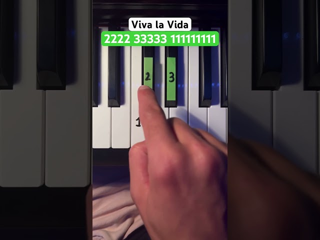 Viva la Vida easy tutorial #pianotutorial #piano #pianolessons #vivalavida