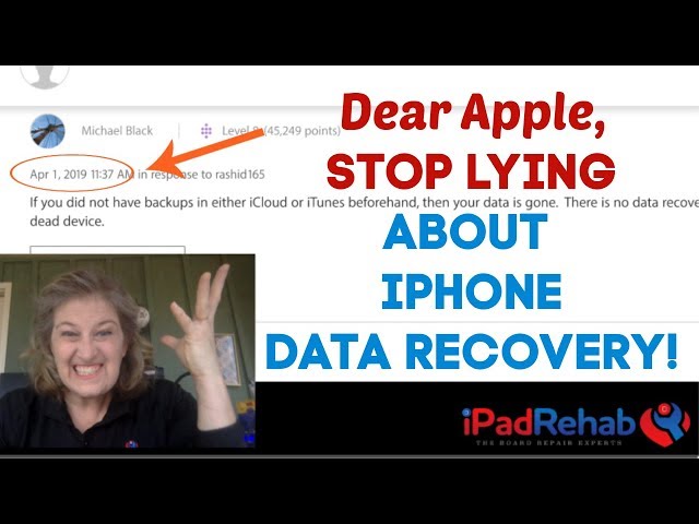 Apple is STILL LYING about iPhone Data Recovery after called out by CBC--The National