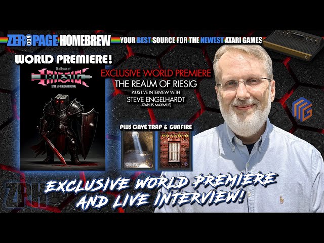 WORLD PREMIERE of NEW Atari 2600 Game The Realm of Riesig from Maximus Games + Cave Trap + Gunfire