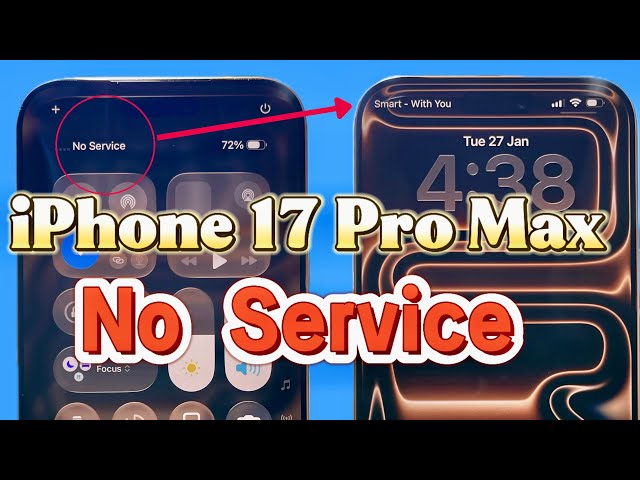 iPhone 17 Pro Max No Service Problem | Step-by-Step Repair Solution